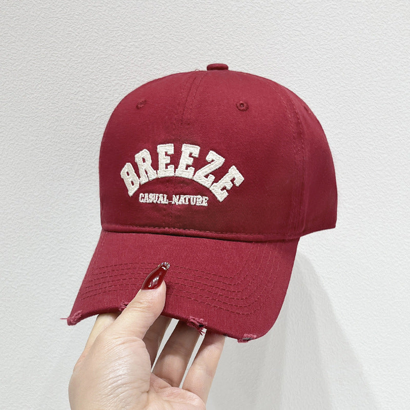 Men's Casual Distressed Cotton Cap Bowlift