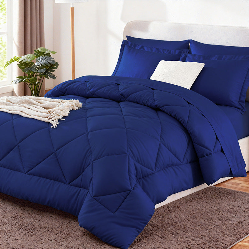 Luxurious Diamond Quilted Comforter Set Bowlift
