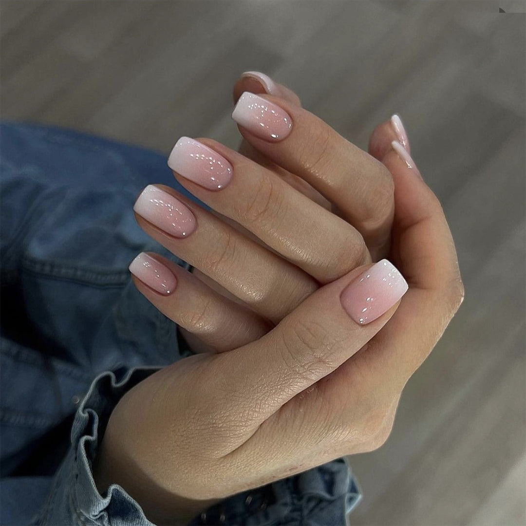 Professional Glossy Ombre Nail Extensions