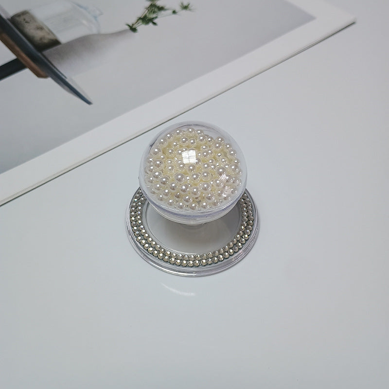 Decorative Beaded Cosmetic Mirror Bowlift