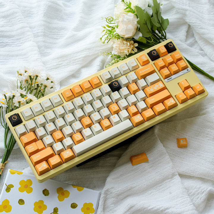 Retro-themed Mechanical Keyboard Bowlift