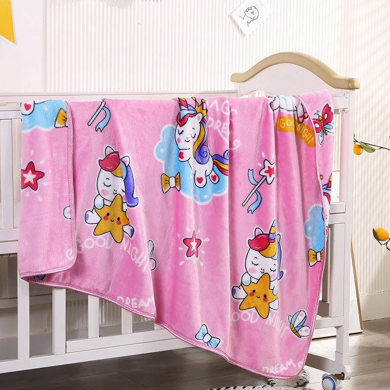 Children's Cartoon Character Fleece Blanket Bowlift