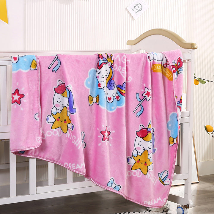 Children's Cartoon Character Fleece Blanket Bowlift