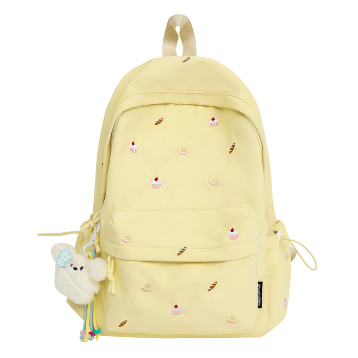 Playful backpack with unique back pattern appliqués Bowlift