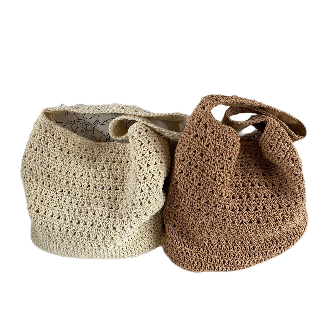 Hand-knotted leisure shoulder bag Bowlift