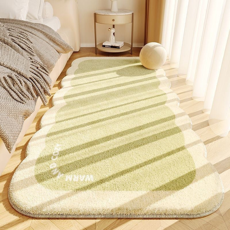 Plush Scalloped Decorative Area Rug Bowlift
