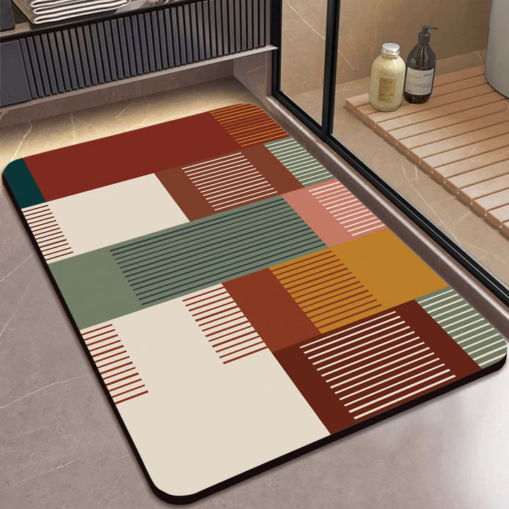 Geometric Patterned Area Rug Bowlift