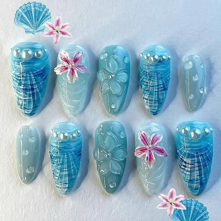 Artistic Tropical Nail Decor Set