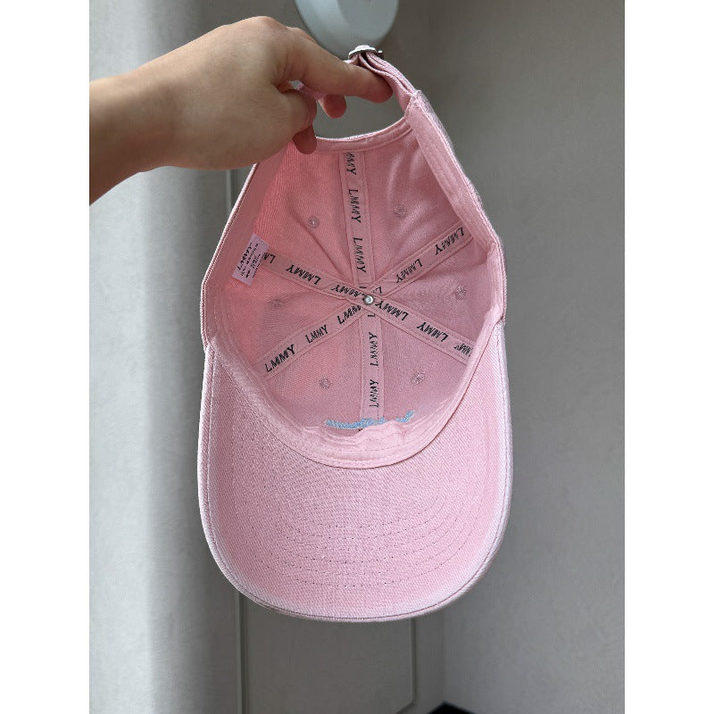 Women's Playful Embroidered Cap Bowlift