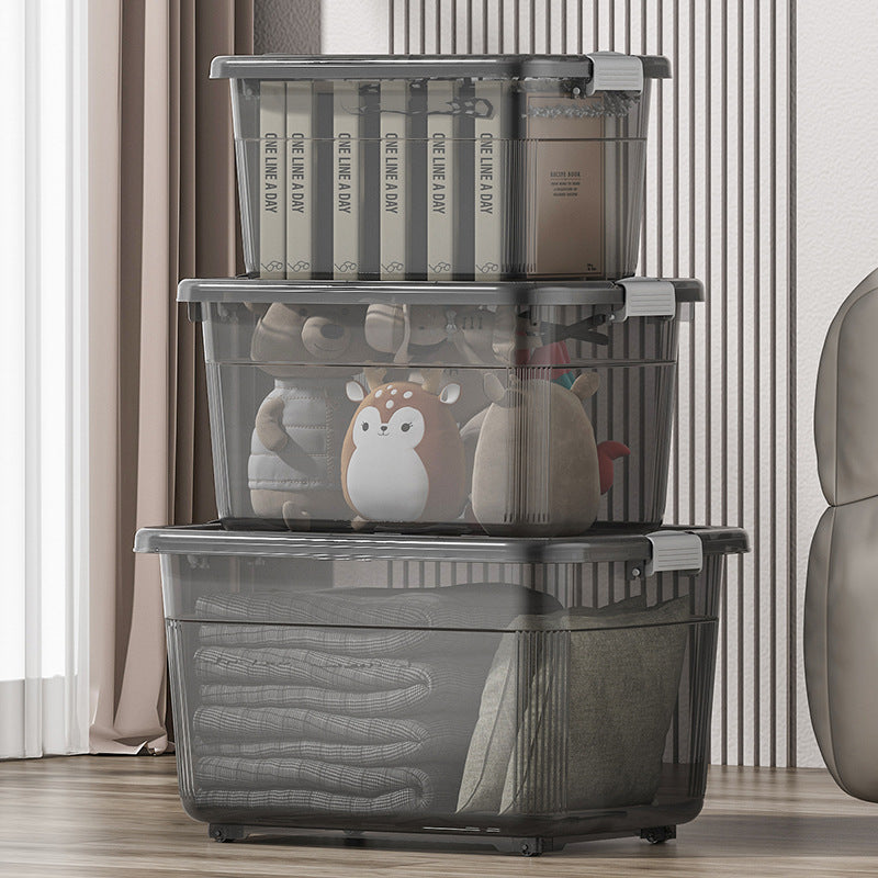 Unisex practical and stackable storage box with wheels Bowlift