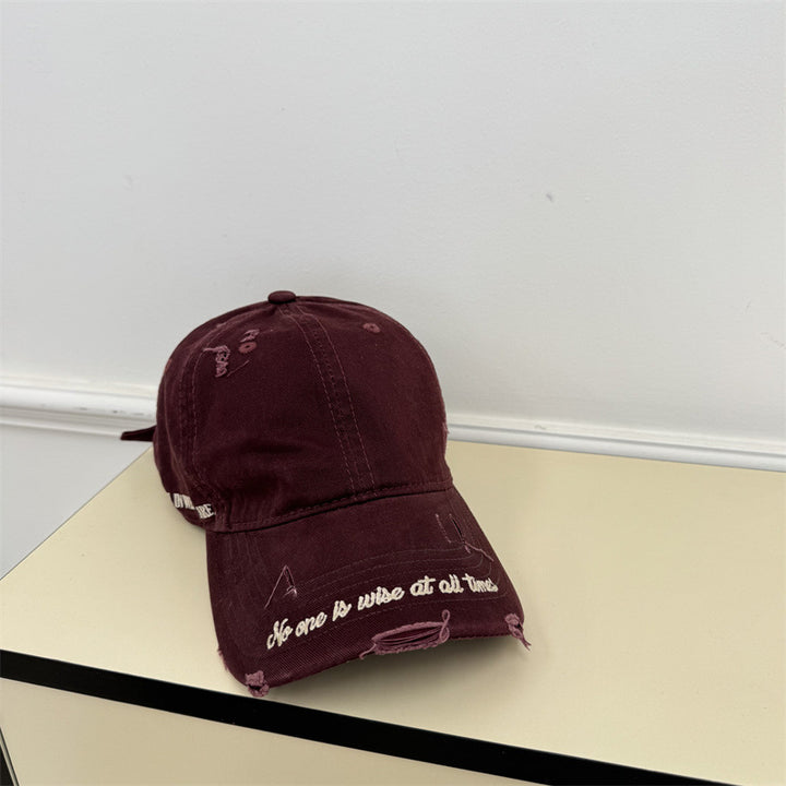 Men's Vintage Distressed Baseball Cap Bowlift