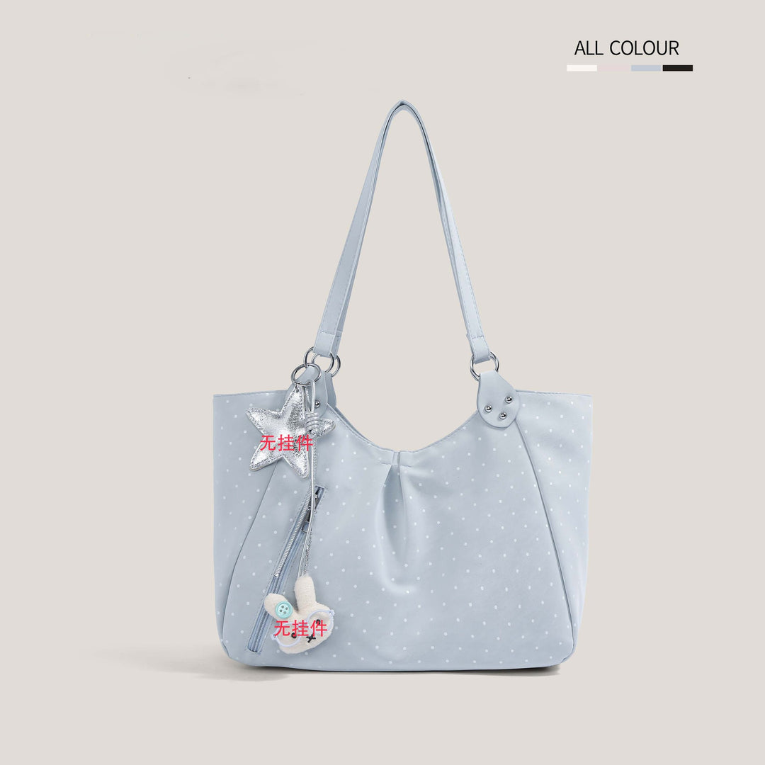 Casual Polka Dot Tote Bowlift