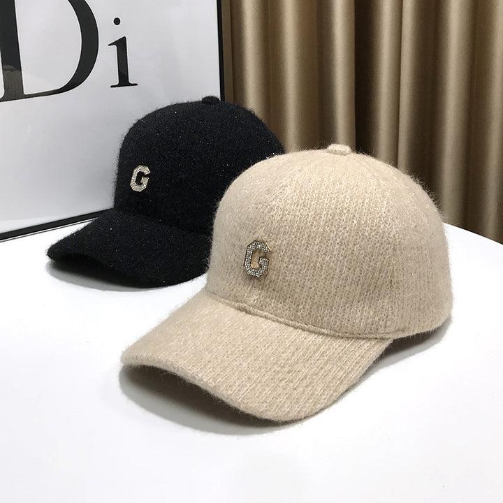 Women's Elegant Textured Fleece Baseball Cap Bowlift