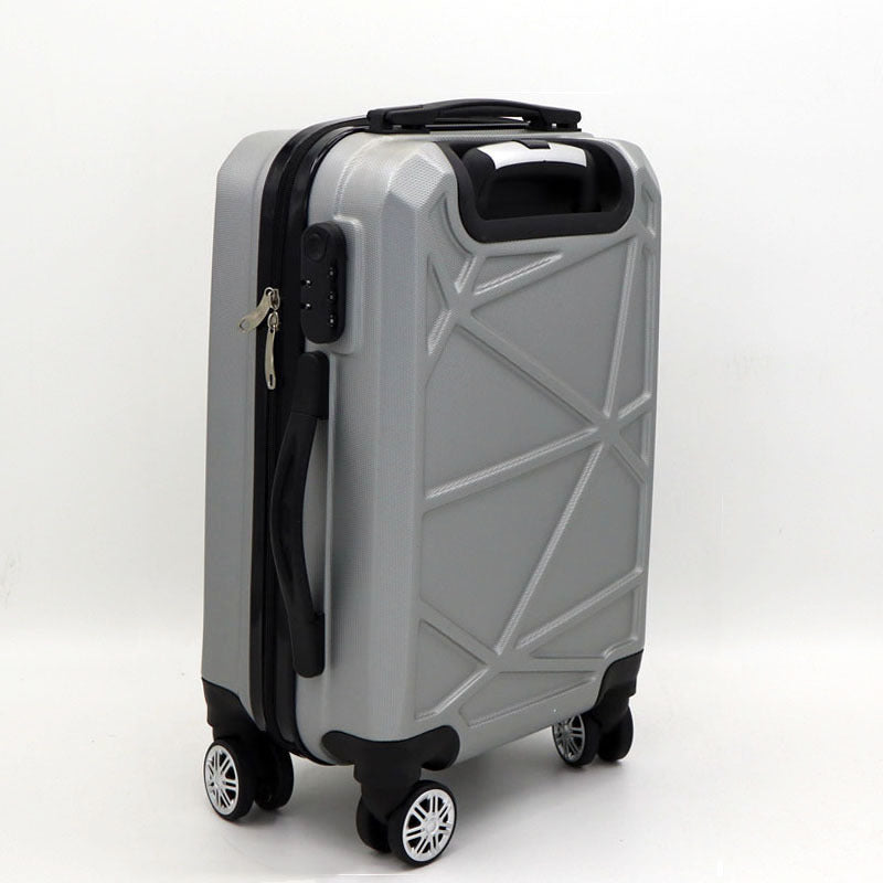 Unisex Geometric Hard Shell Spinner Suitcase Bowlift