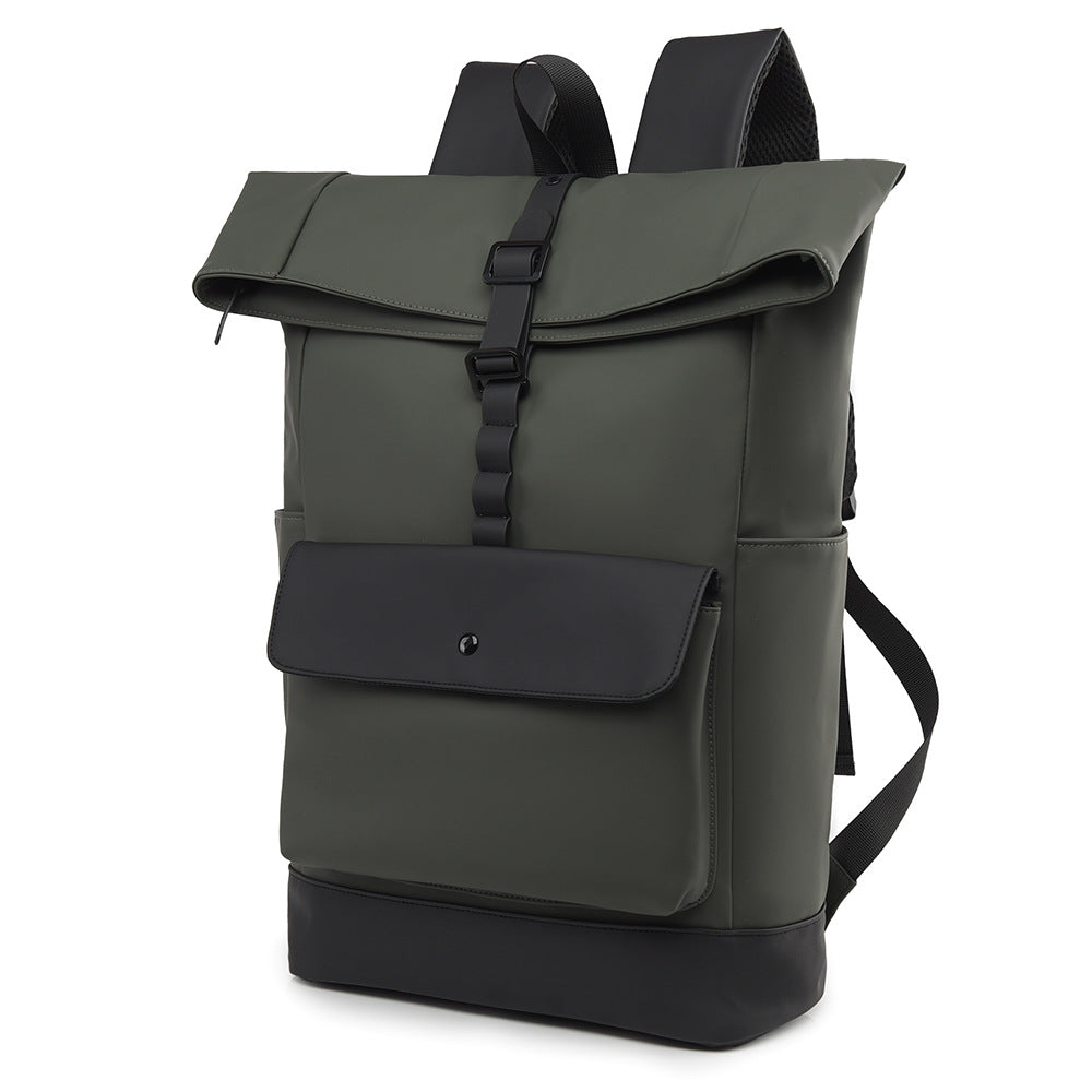 Modern roll top backpack with waterproof material and security closure Bowlift