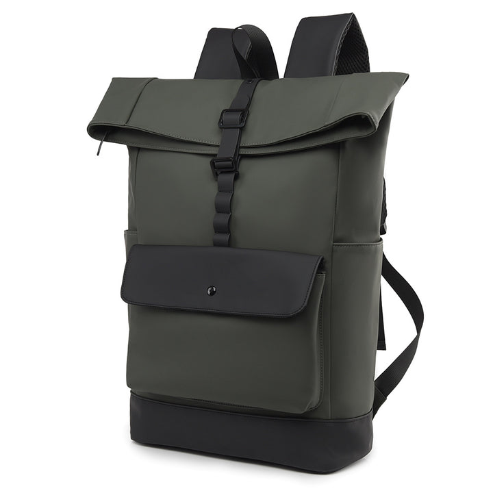 Modern roll top backpack with waterproof material and security closure Bowlift