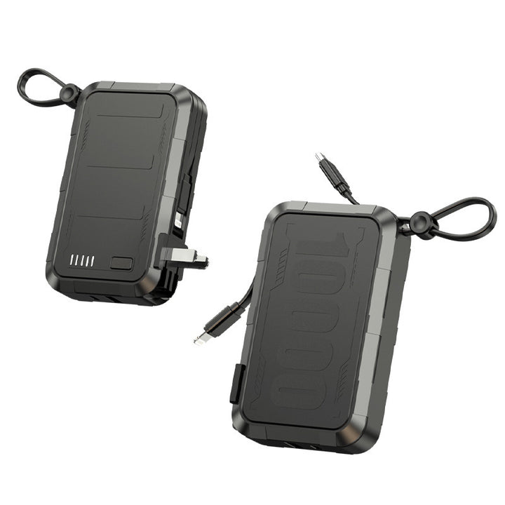 Robust Outdoor Power Bank with Integrated Solar Charging Technology Bowlift