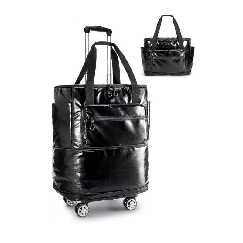 Rolling multifunctional travel bag with multiple compartments Bowlift