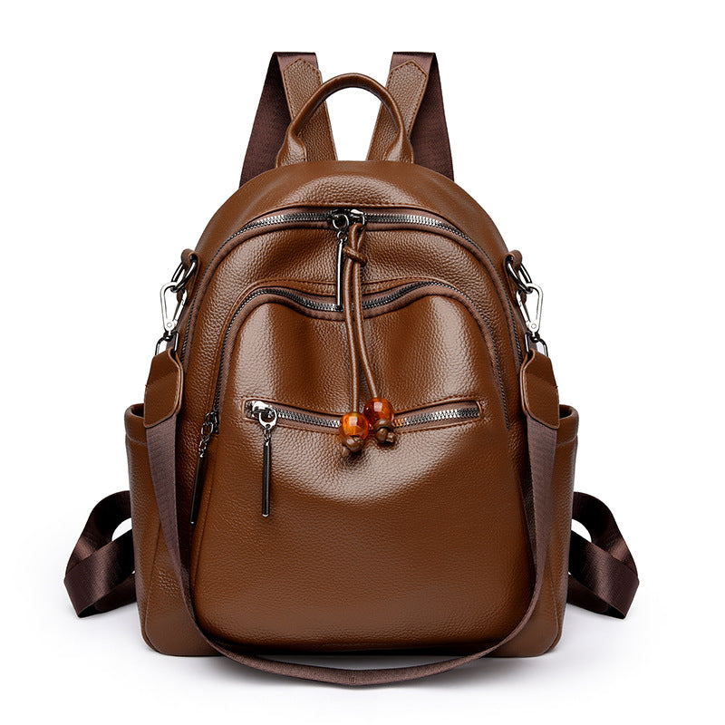 Premium Leather Travel Backpack Bowlift
