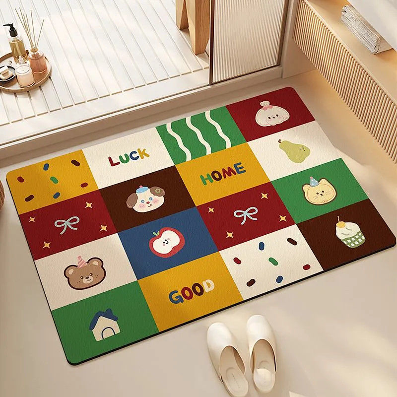 Welcome Home Cartoon Area Rug Bowlift