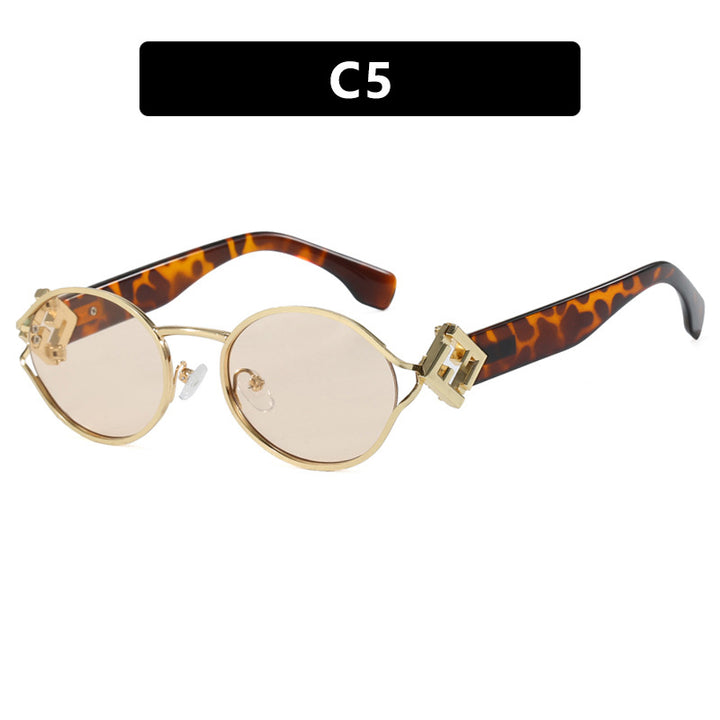 Ladies fashionable sunglasses with elegant metal frame and UV protection Bowlift