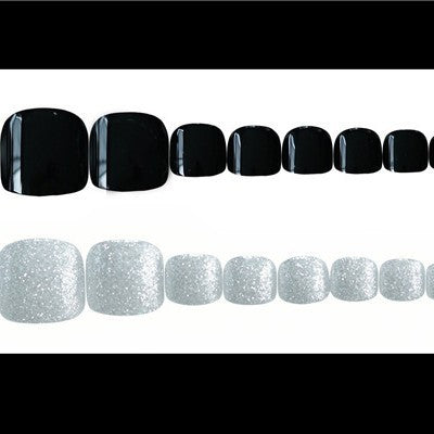 Glittering Press-On Toenail Art Set Bowlift