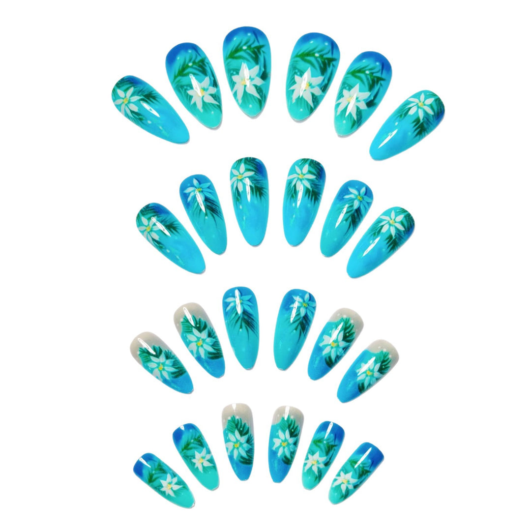 Tropical Floral Nail Art Bowlift