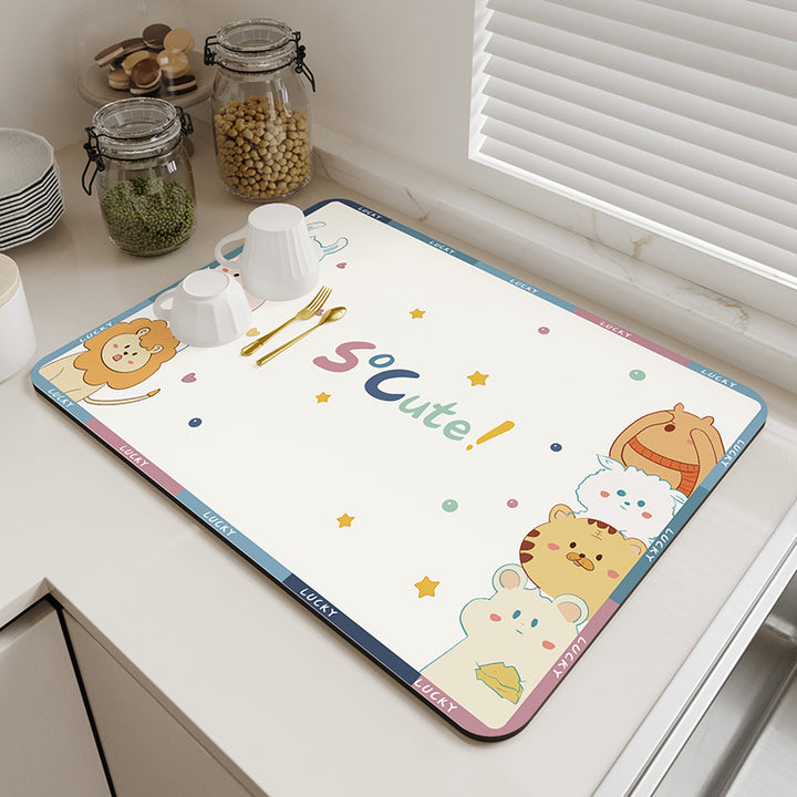 Decorative Kitchen Counter Mat Bowlift