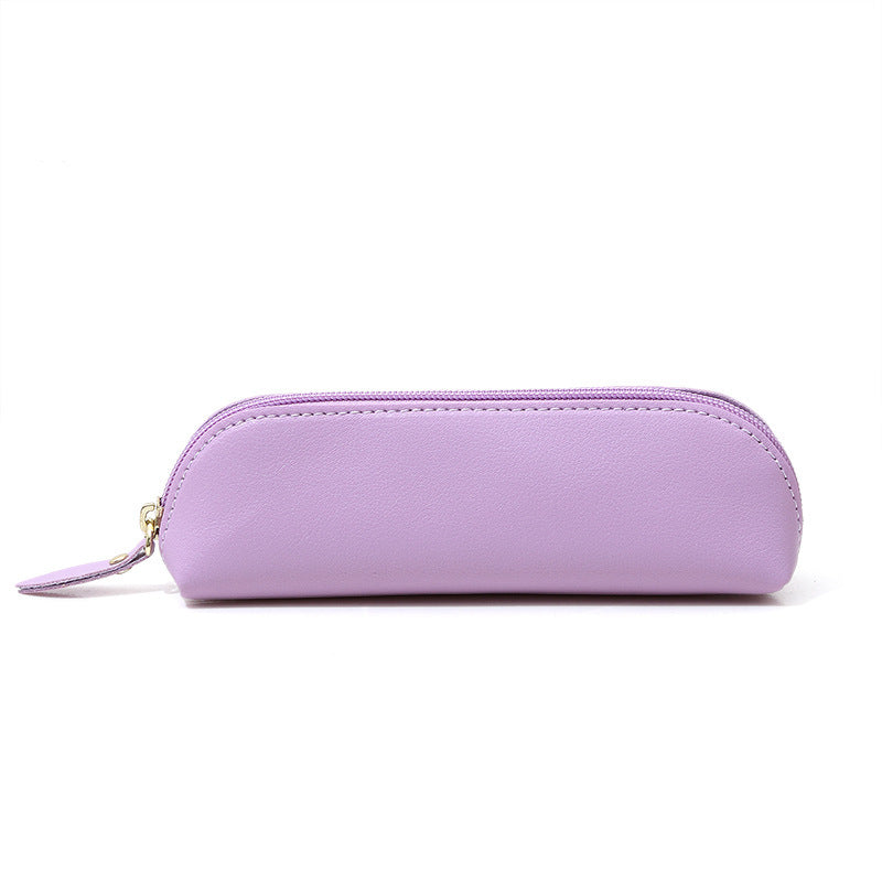 Minimalist Leather Zip Pencil Case Pouch Bowlift