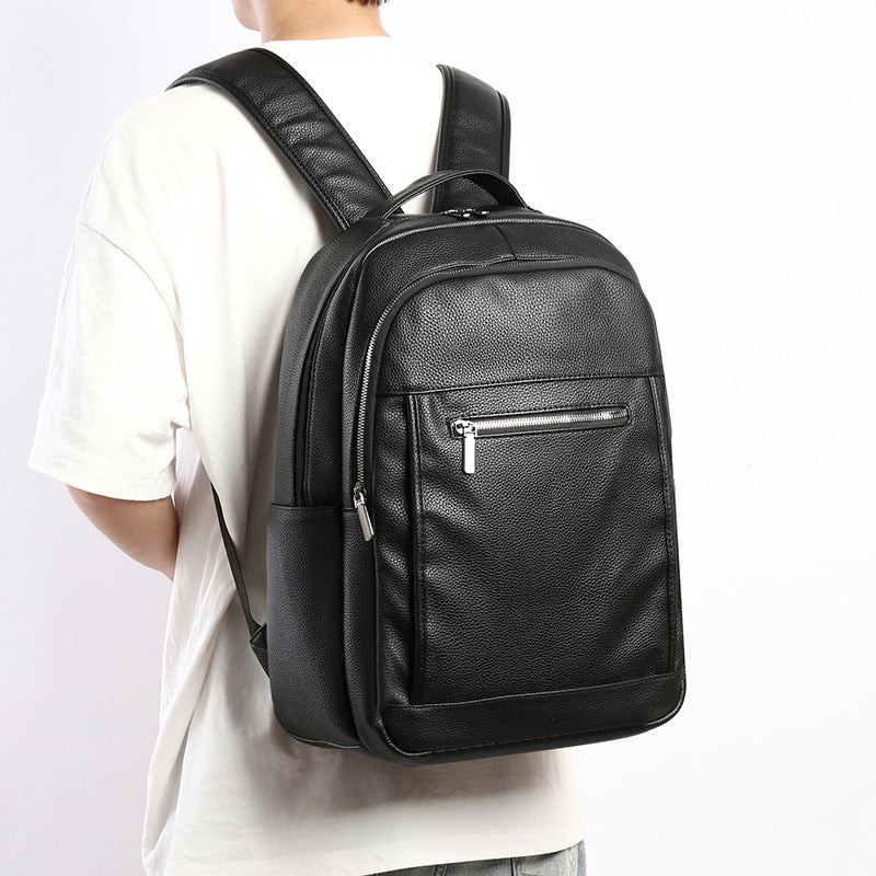 Premium Leather Business Backpack Bowlift