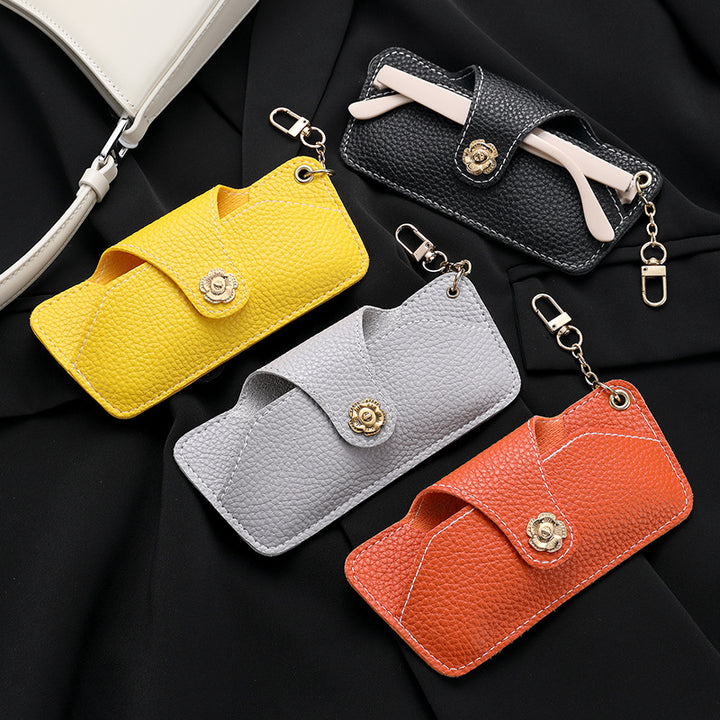 Stylish Leather Sunglasses Case
