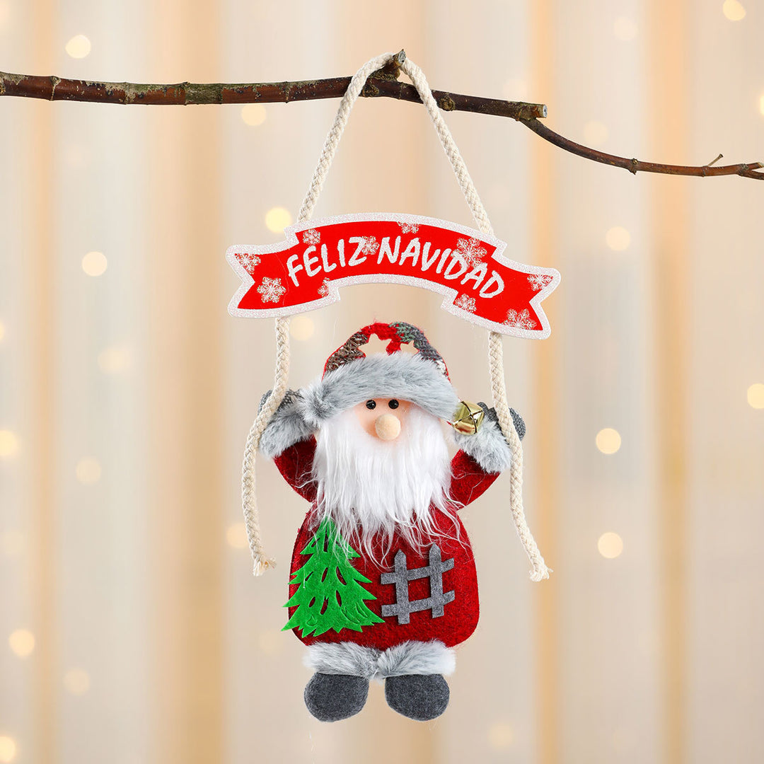 Festive Santa Hanging Ornament Bowlift