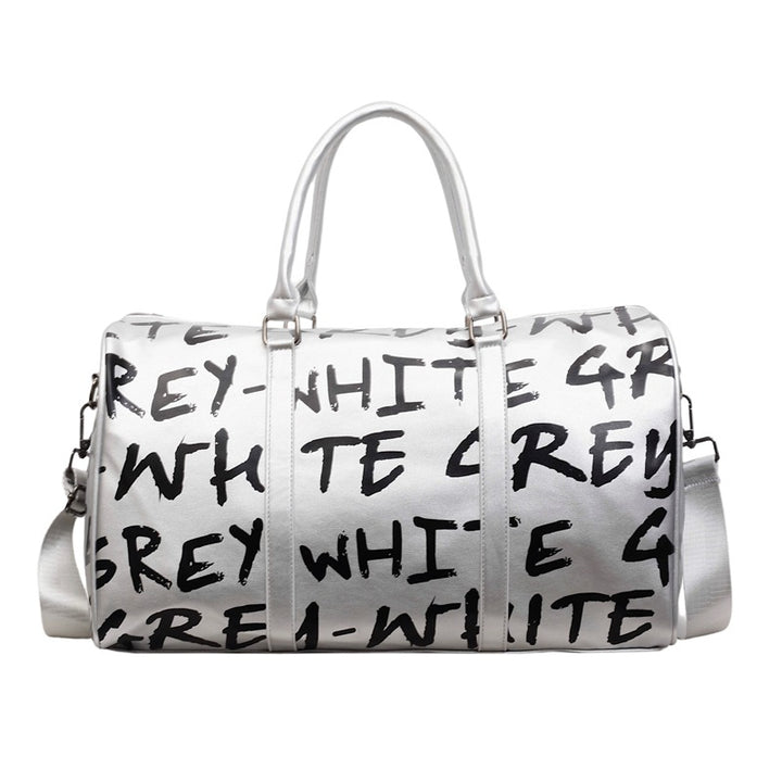 Bold Graphic Print Travel Duffel