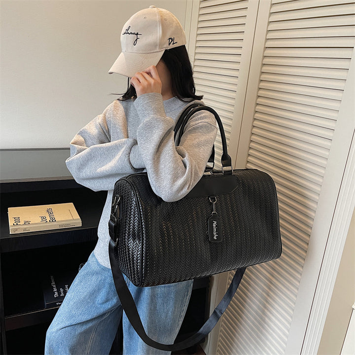 Multi-Functional Woven Travel Duffle Bag Bowlift