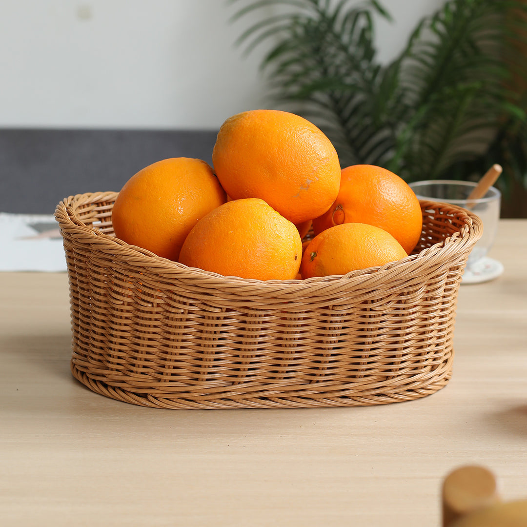 Unisex Elegant oval storage basket made of natural materials Bowlift