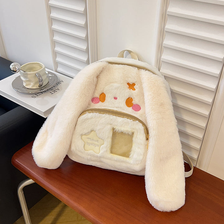Plush Backpack in Cute Bunny Design Bowlift