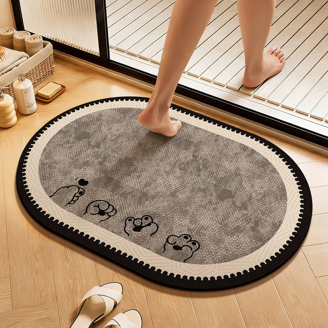 WoCute Cartoon Bath Mat Bowlift
