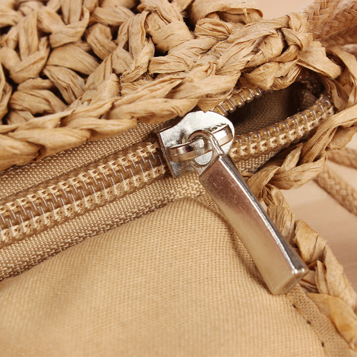 Braided Shoulder Bag in Creative Macrame Design Bowlift