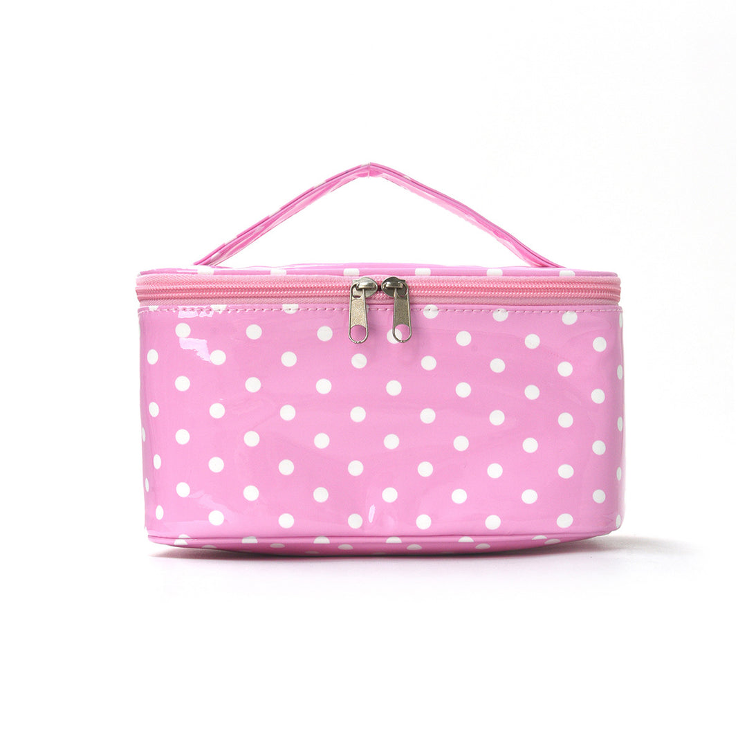 Cosmetic organizer with carry handle and water-repellent coating Bowlift