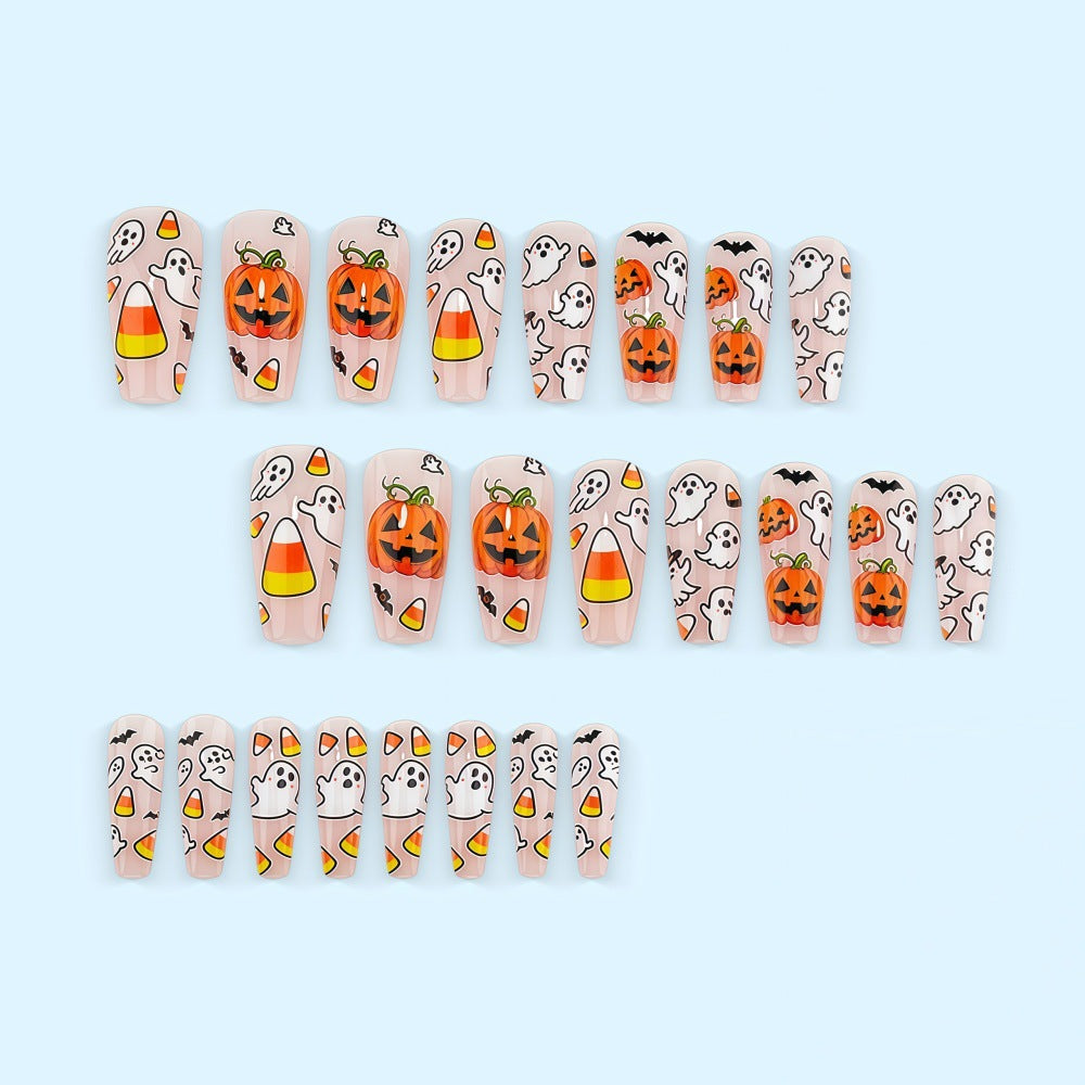 Artificial nails in festive Halloween design Bowlift 1788232771