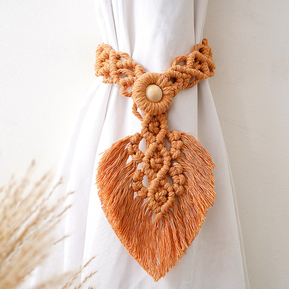 Macrame Curtain Tieback Holder Bowlift