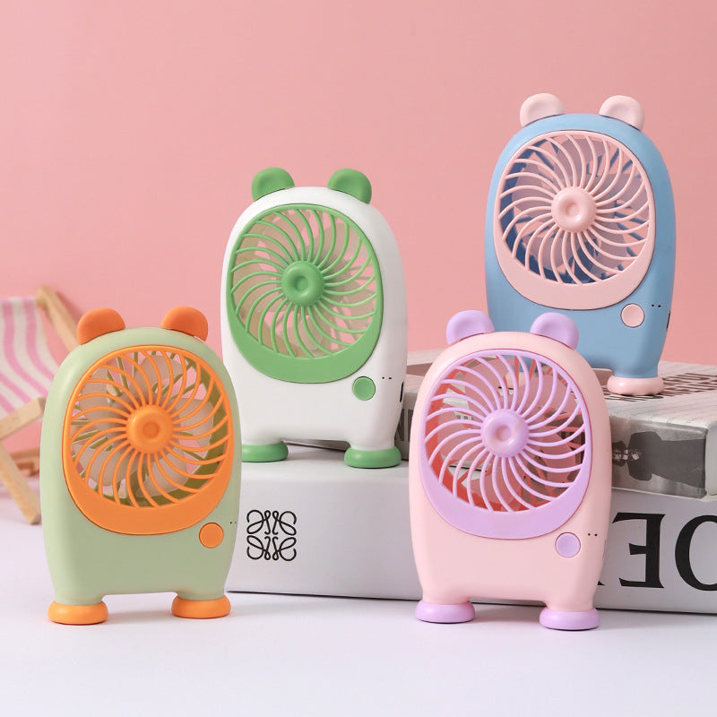 Women's portable handheld fan in playful rabbit design Bowlift