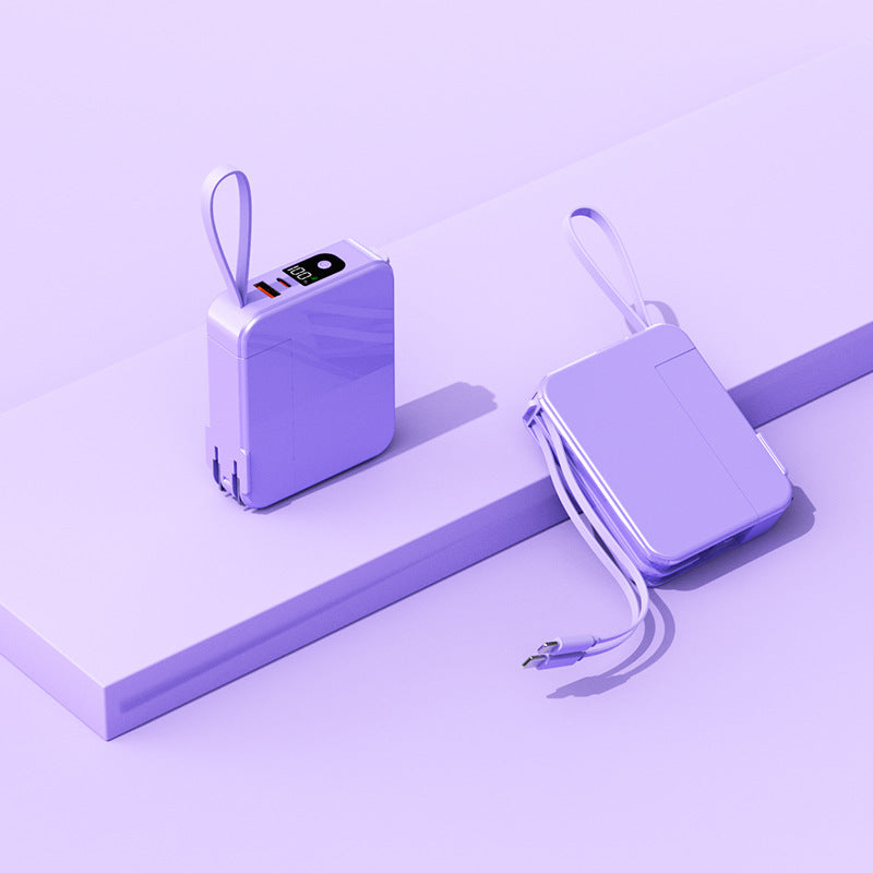 Compact travel charger with integrated USB-C port and digital display Bowlift