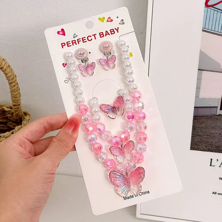 Butterfly Charm Beaded Jewelry Set Bowlift
