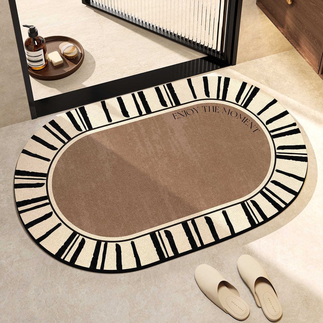 Elegant Oval Floor Mat Bowlift