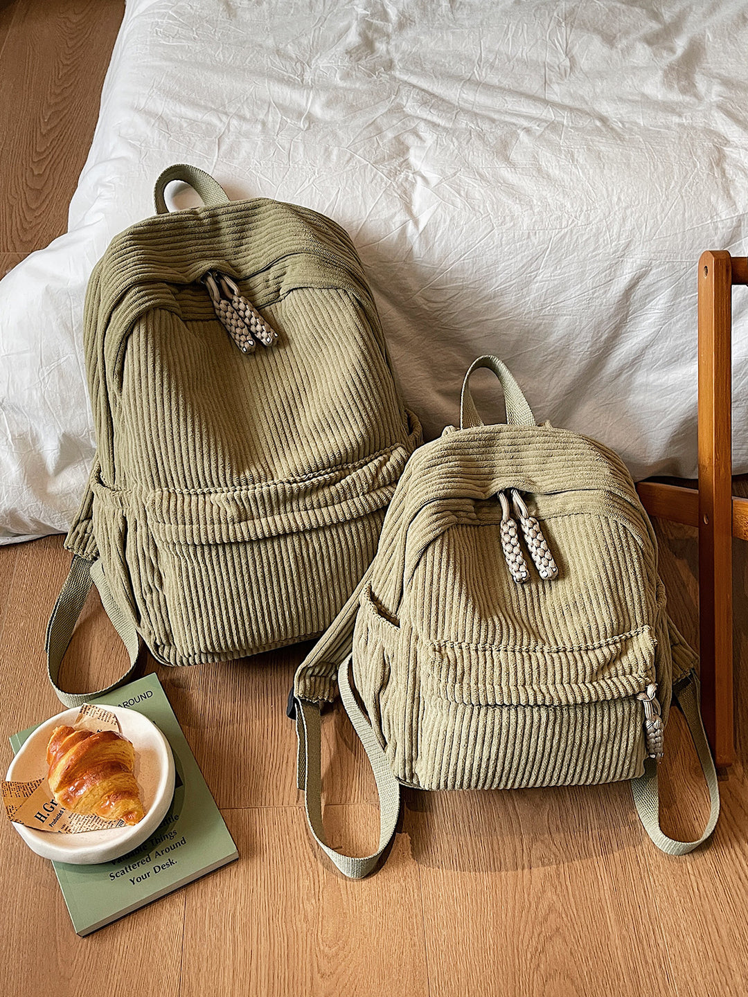 Cord-Backpack with Comfortable Straps Bowlift