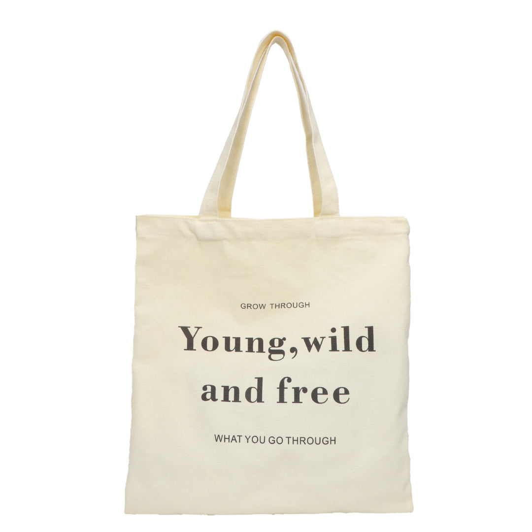 Motivational Canvas Tote Bag Bowlift
