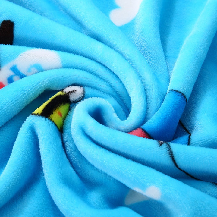 Children's Cartoon Character Fleece Blanket Bowlift