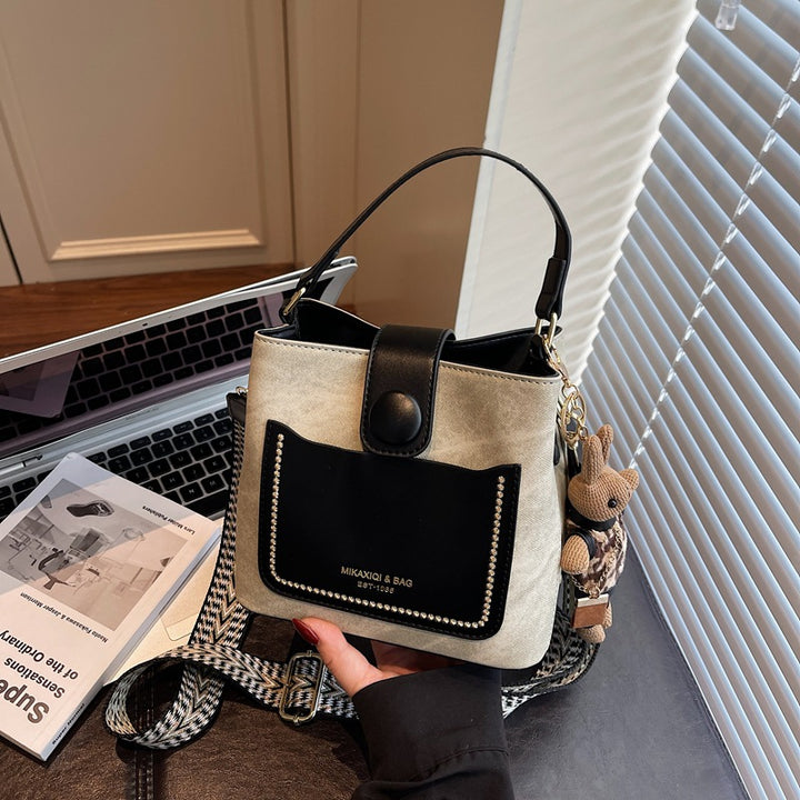 Chic Structured Mini Bucket Bag Bowlift