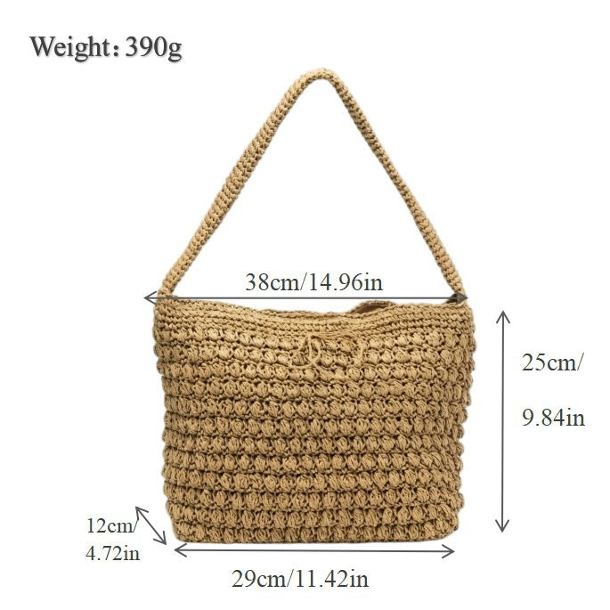 Fashionable Macrame Shopper Bag Bowlift